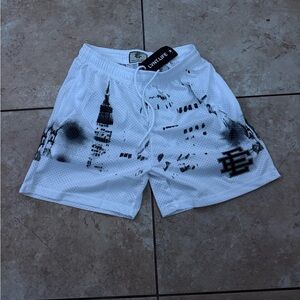 Eric Emanuel White Mesh Shorts